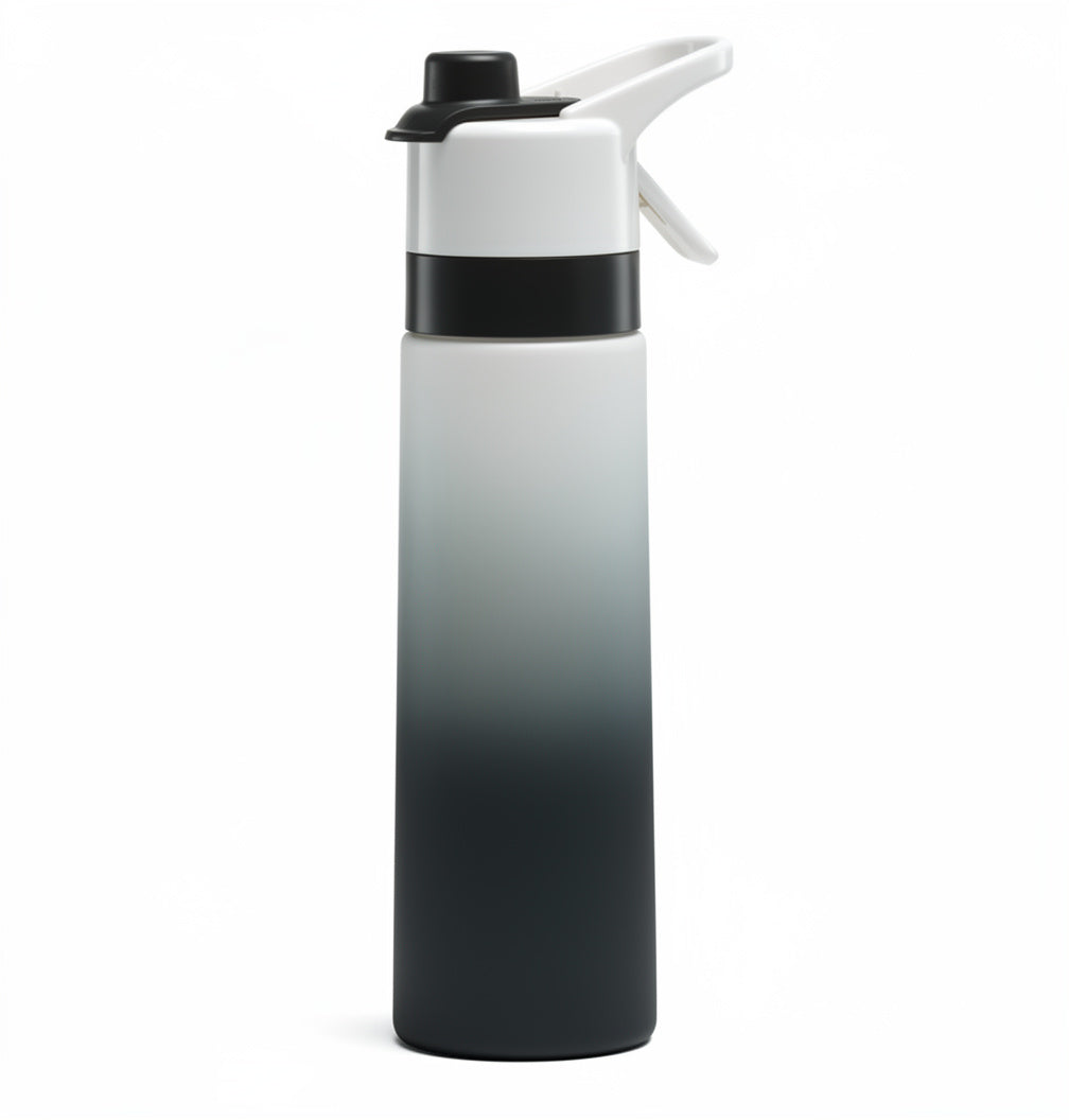 Drink & Refresh - Gourde Brumisateur 2 en 1 - Noir