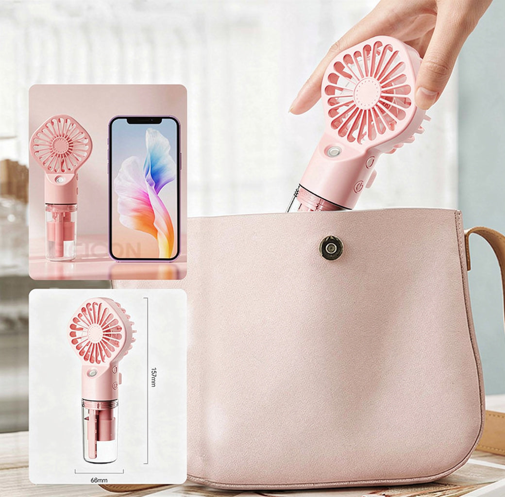 Drink&Refresh - Ventilateur Brumisateur - Rose